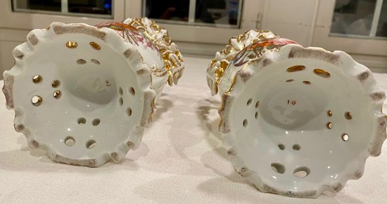 Pair of Paris porcelain vases