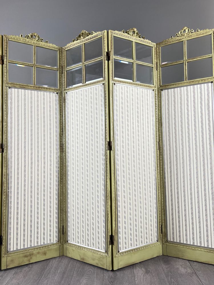 Five-panel Screen In The Louis XVI Style, 19th Century