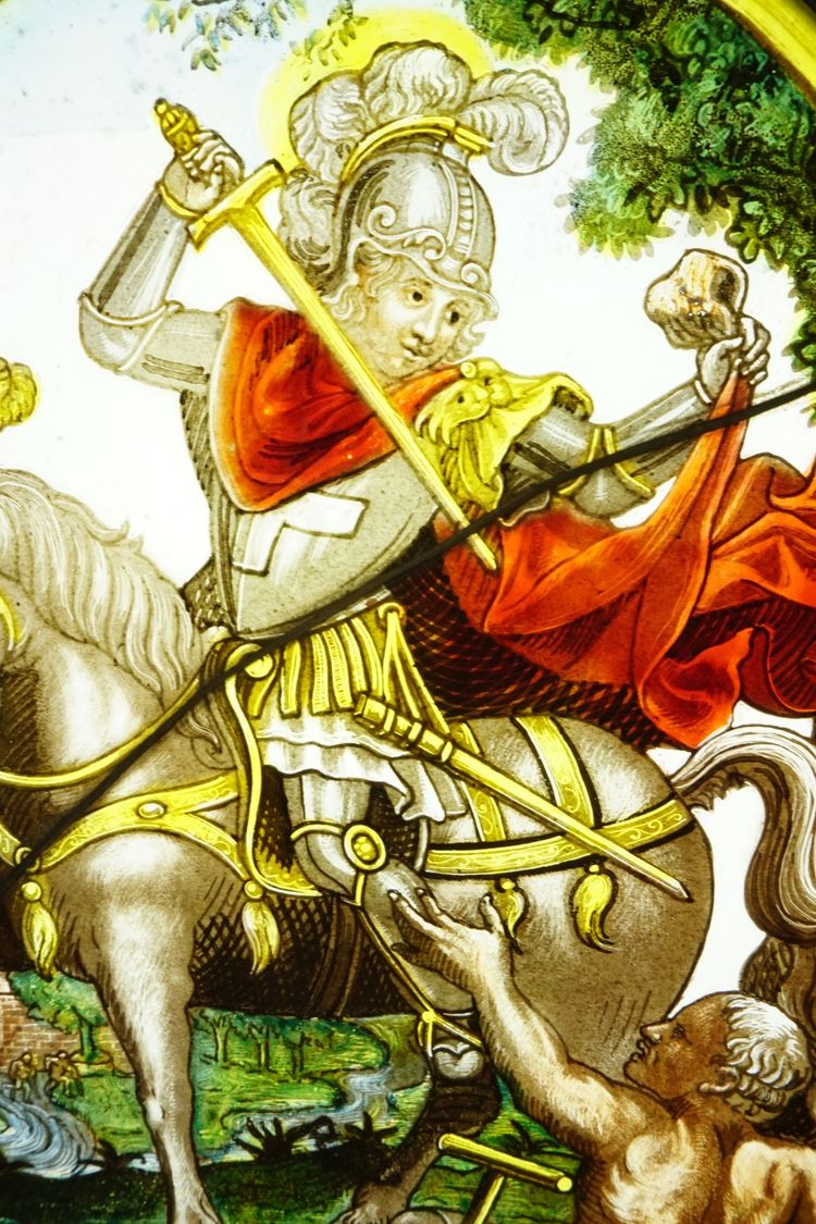 Vitrail - Vitraux - La charité de Saint Martin