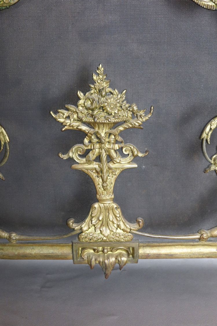 Gilded bronze fire front 19th century