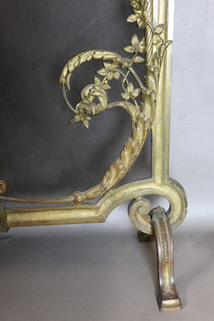 Gilded bronze fire front 19th century