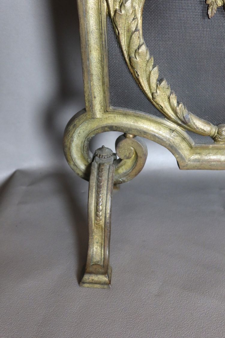 Gilded bronze fire front 19th century