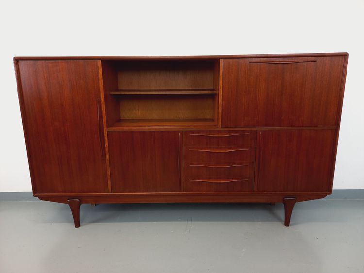 Credenza scandinava vintage in teak degli anni '50 e '60
