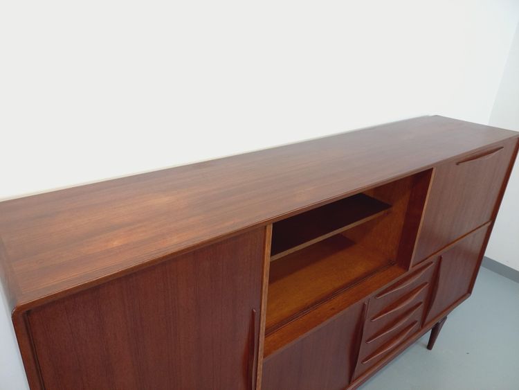 Credenza scandinava vintage in teak degli anni '50 e '60