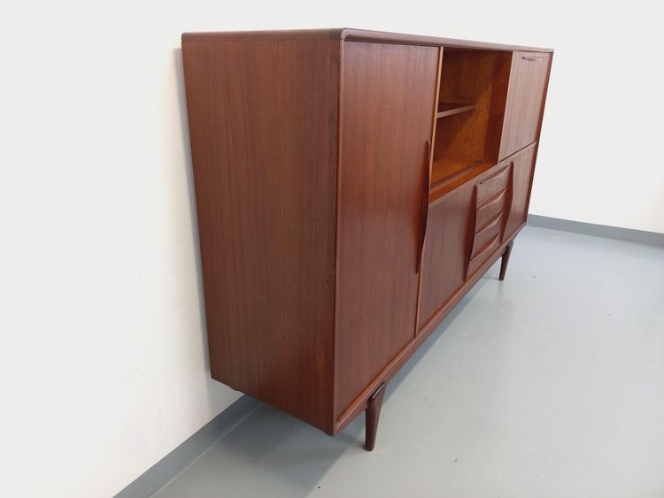 Credenza scandinava vintage in teak degli anni '50 e '60
