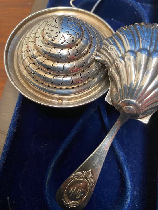 SILVER TEA BOX