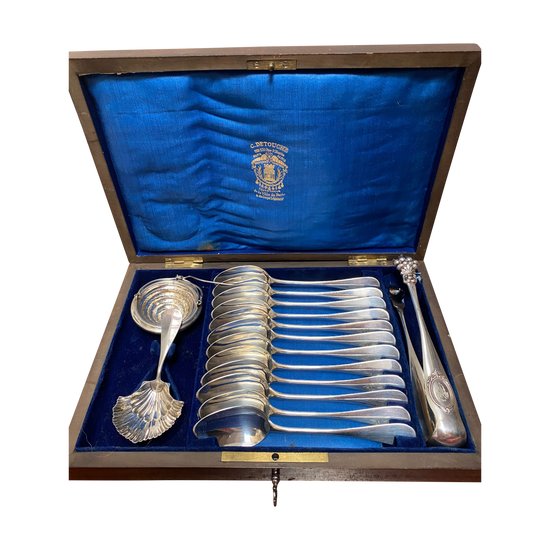 SILVER TEA BOX