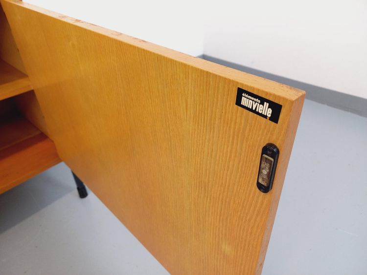 Enfilade moderniste vintage ARP Minvielle par Guariche Mortier Motte en bois