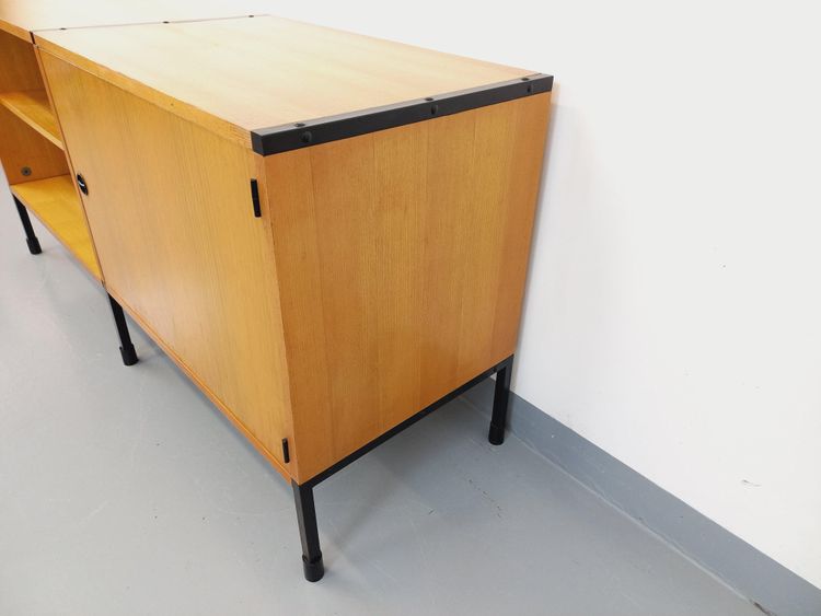 Enfilade moderniste vintage ARP Minvielle par Guariche Mortier Motte en bois