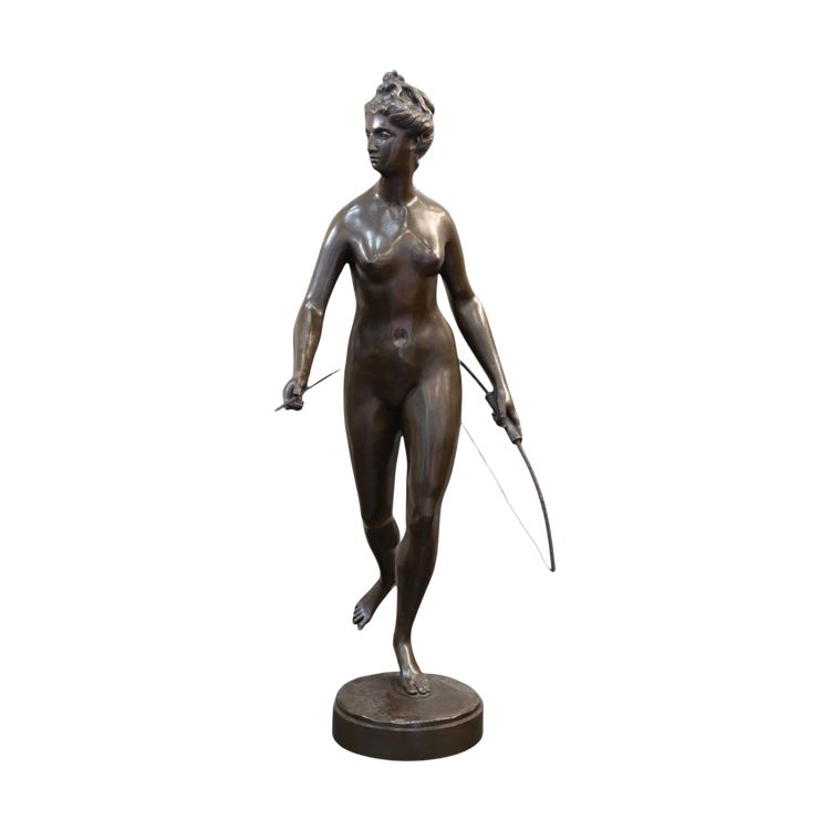 Sculpture - Diane Chasseresse , Jean - Antoine Houdon (1741-1828) - Bronze