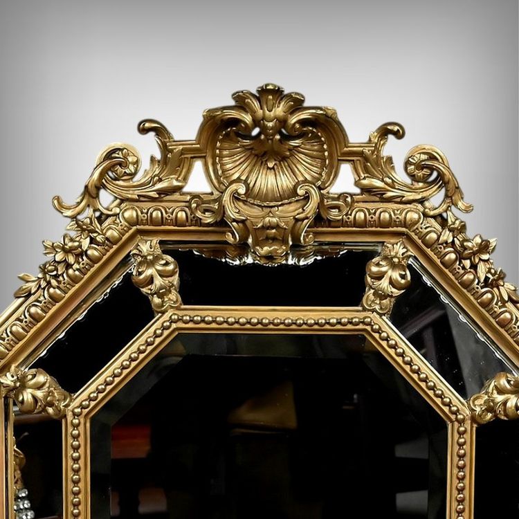 Specchio con Parcloses, stile Luigi XV – Metà XIX secolo