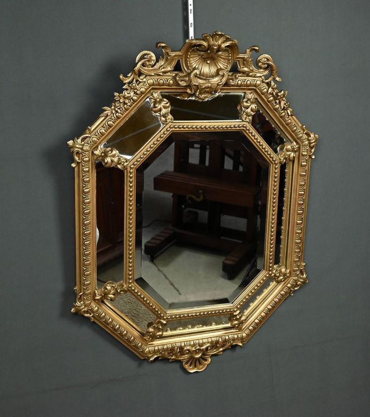 Specchio con Parcloses, stile Luigi XV – Metà XIX secolo
