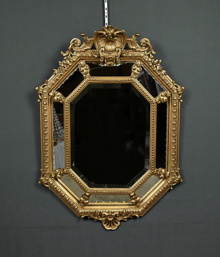 Specchio con Parcloses, stile Luigi XV – Metà XIX secolo