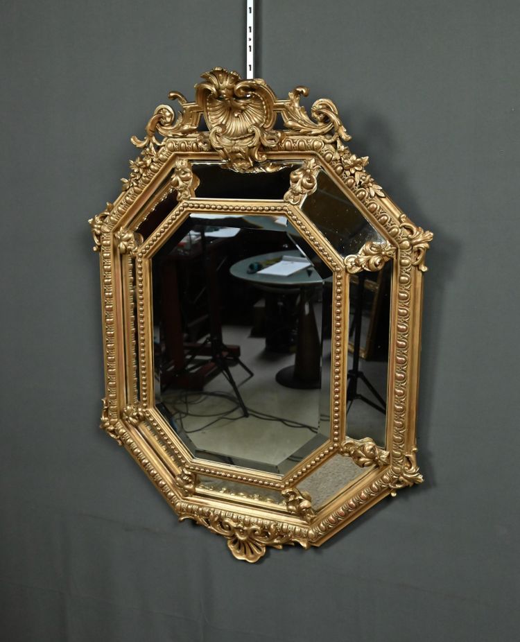 Specchio con Parcloses, stile Luigi XV – Metà XIX secolo