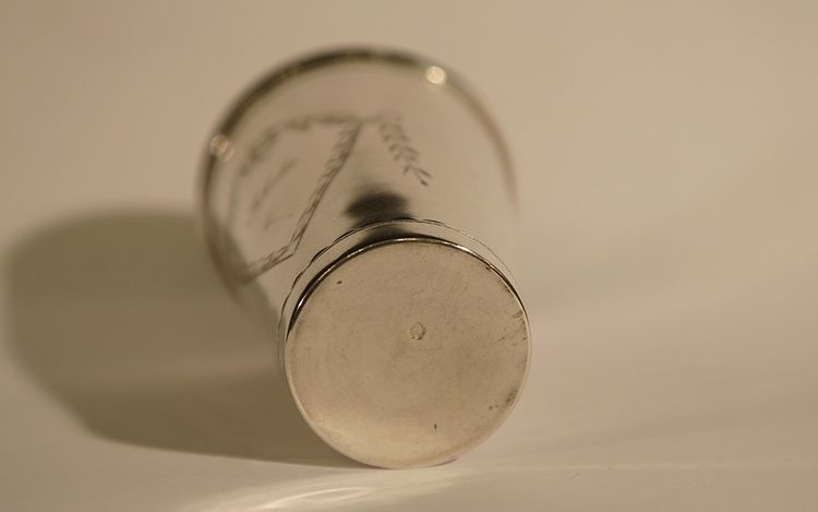 Solid silver cup Vermeil interior