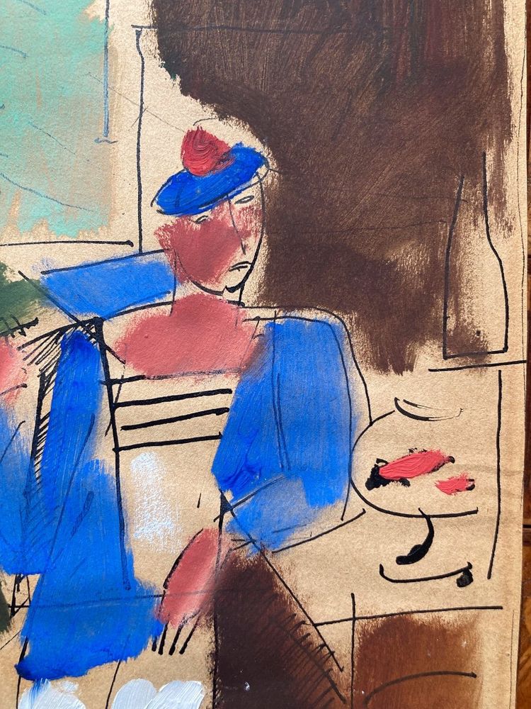 Charles Dufresne, In Guadeloupe, Oil on Paper