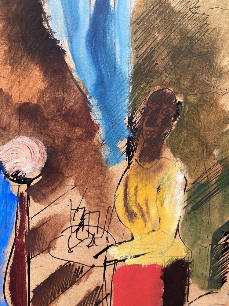 Charles Dufresne, In Guadeloupe, Oil on Paper