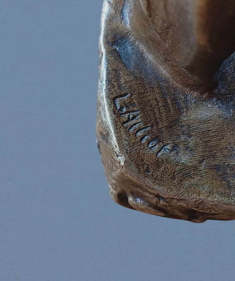Small bronze "Pierrot", signed L. Alliot – Early 20th century