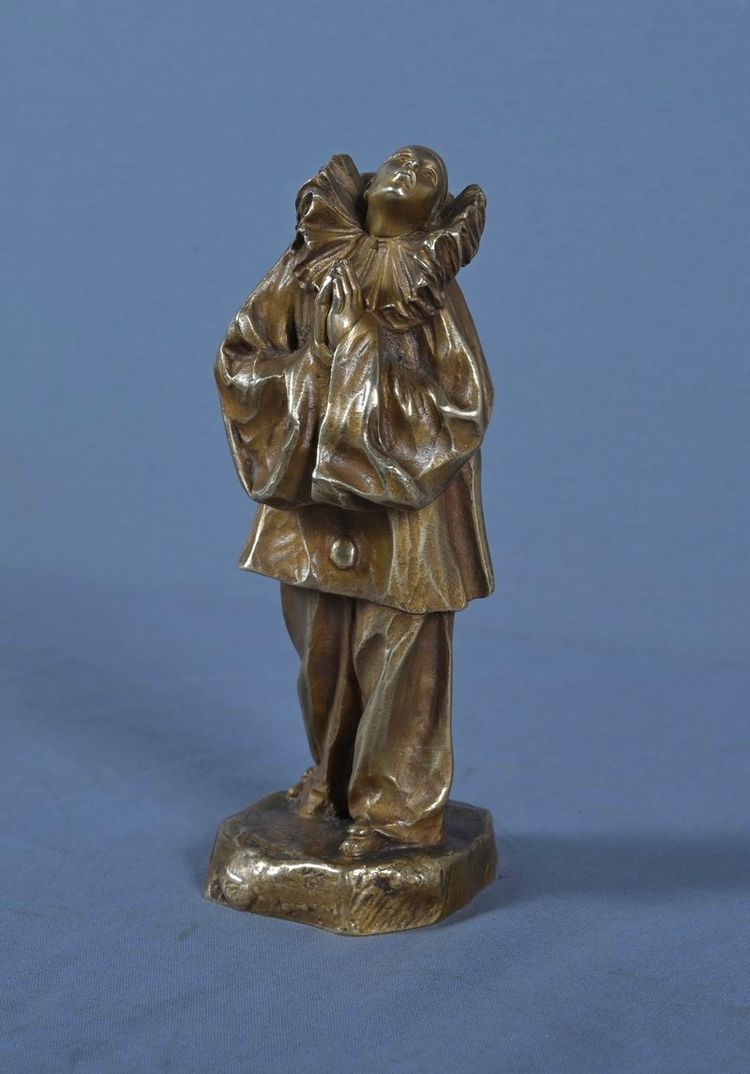 Small bronze "Pierrot", signed L. Alliot – Early 20th century