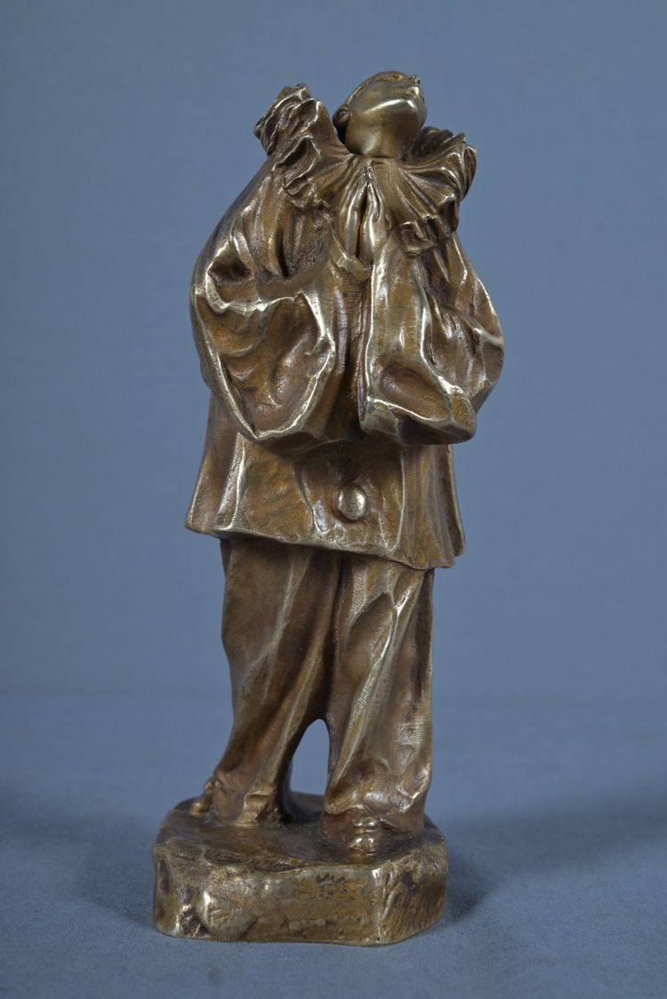 Small bronze "Pierrot", signed L. Alliot – Early 20th century