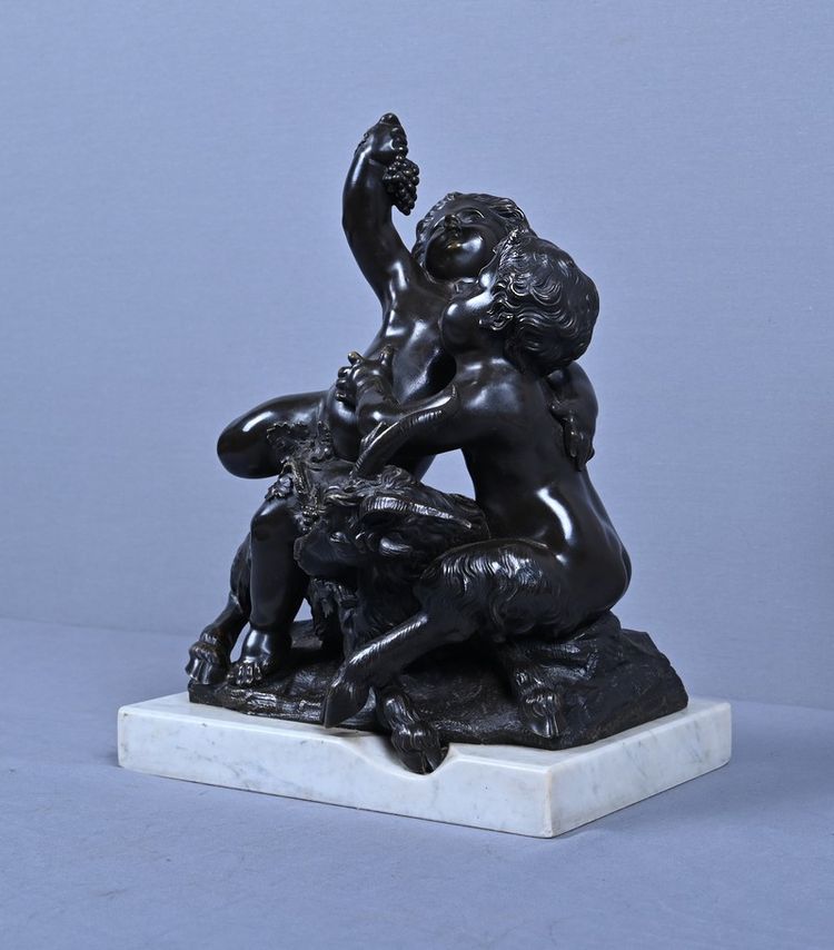 Bronze sculpture "The Childhood of Bacchus" after Clodion – Part 2, 19th century