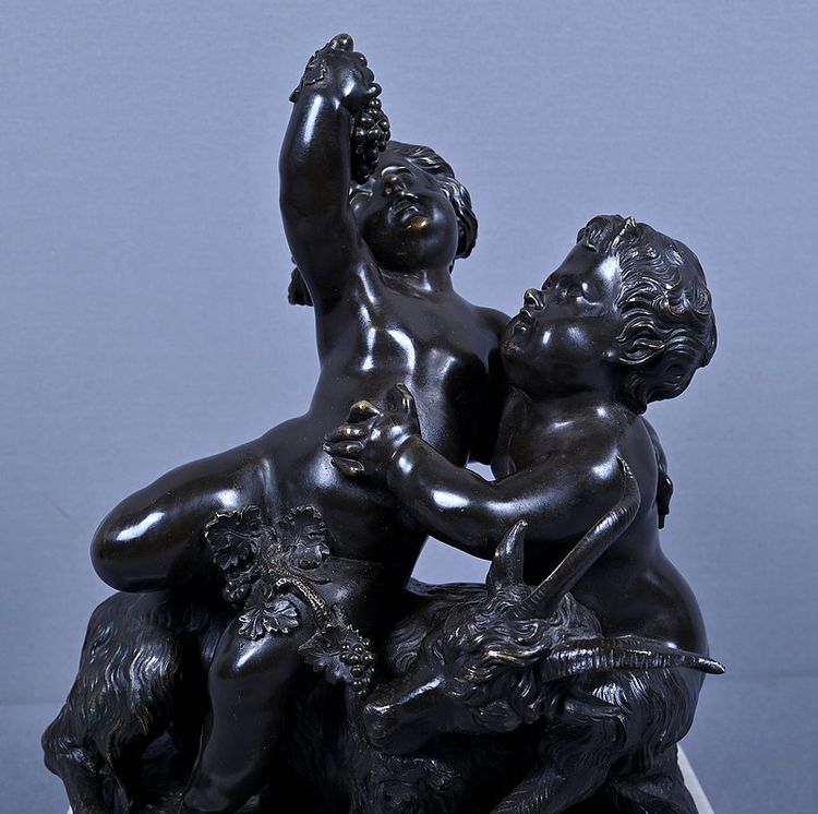 Bronze sculpture "The Childhood of Bacchus" after Clodion – Part 2, 19th century