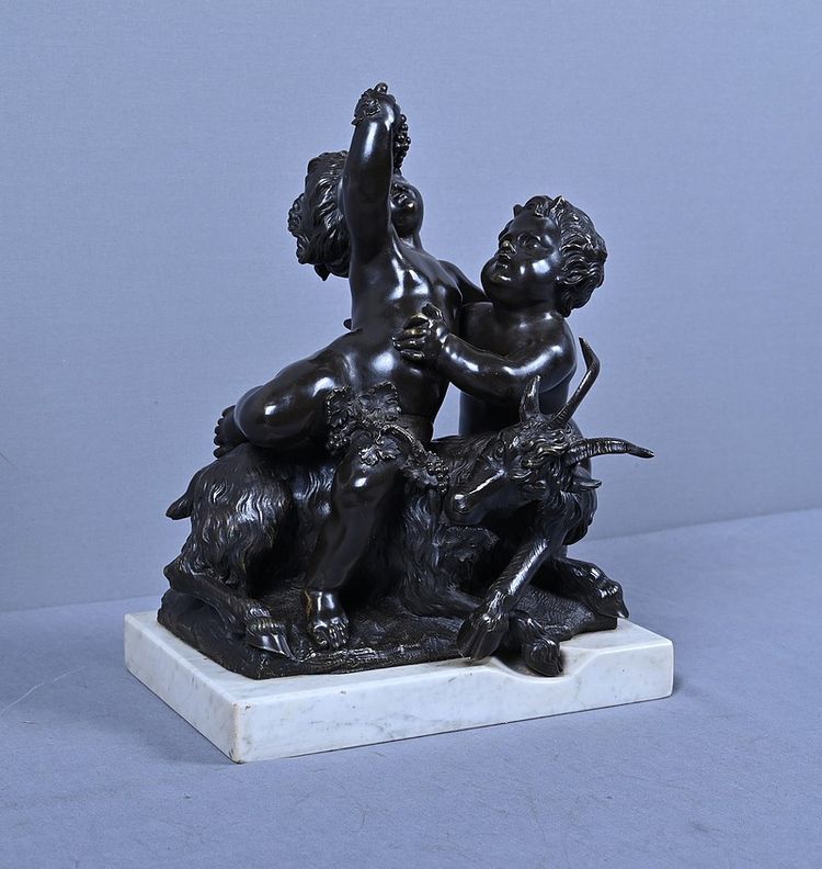 Bronze sculpture "The Childhood of Bacchus" after Clodion – Part 2, 19th century