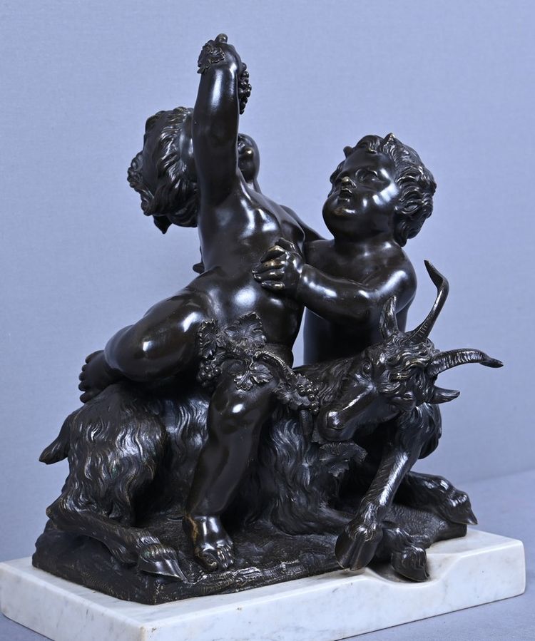 Bronze sculpture "The Childhood of Bacchus" after Clodion – Part 2, 19th century