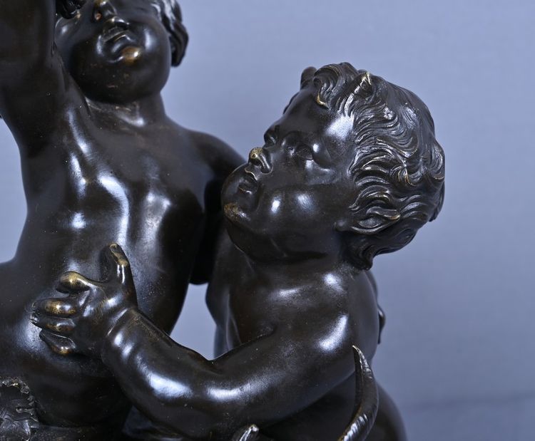 Bronze sculpture "The Childhood of Bacchus" after Clodion – Part 2, 19th century