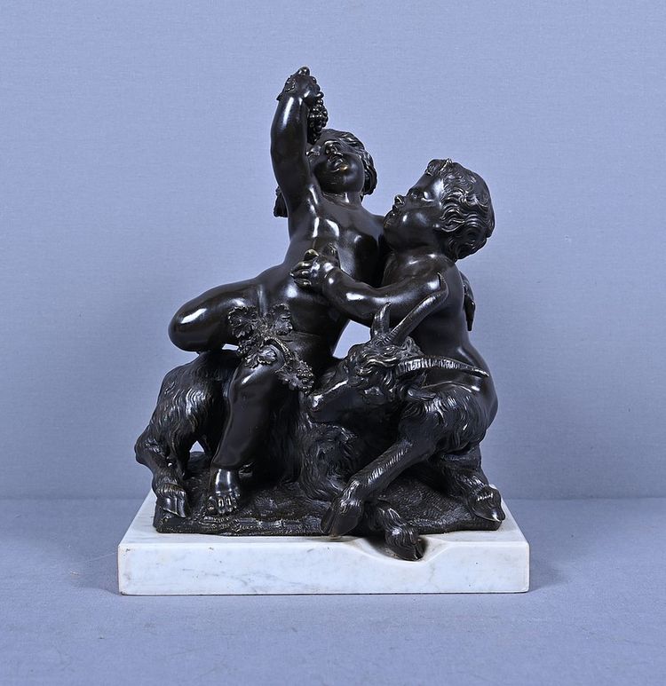 Bronze sculpture "The Childhood of Bacchus" after Clodion – Part 2, 19th century