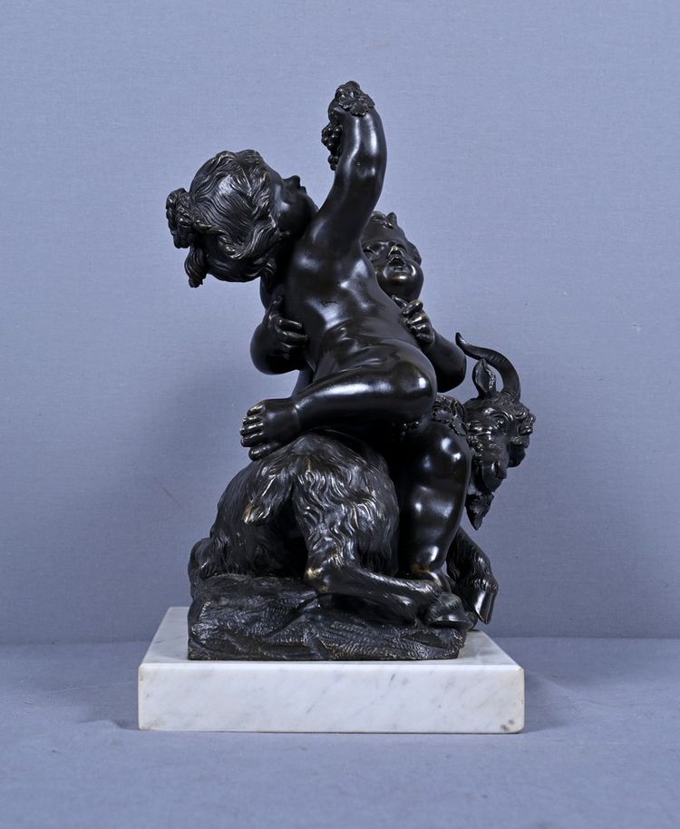 Bronze sculpture "The Childhood of Bacchus" after Clodion – Part 2, 19th century
