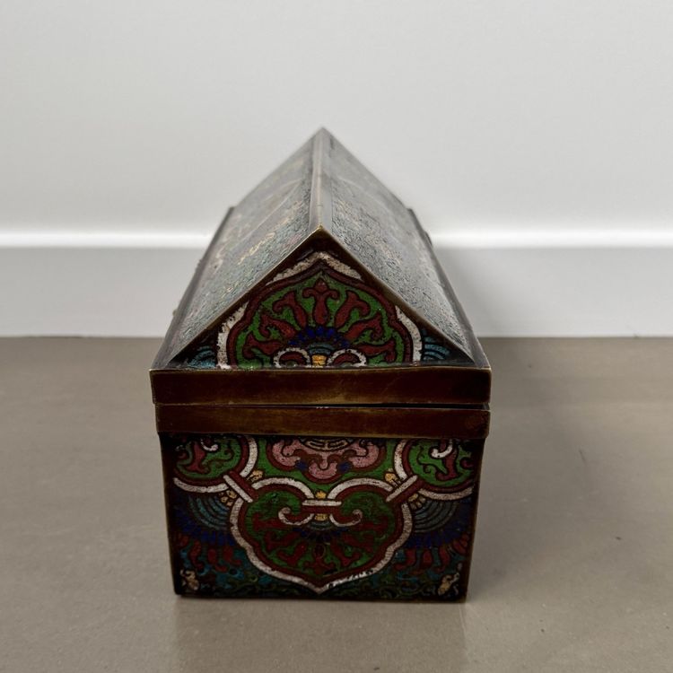 Bronze cloisonné box, China, 19th century