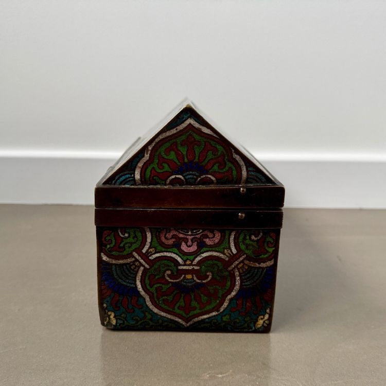 Bronze cloisonné box, China, 19th century