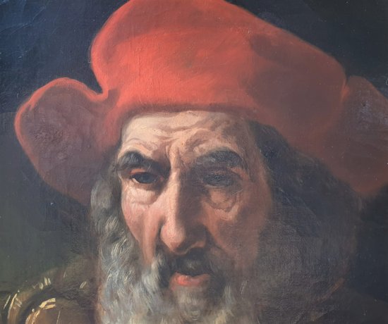 French school of the second half of the 18th century - Study of a bearded man