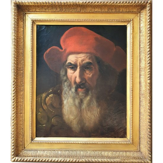 French school of the second half of the 18th century - Study of a bearded man