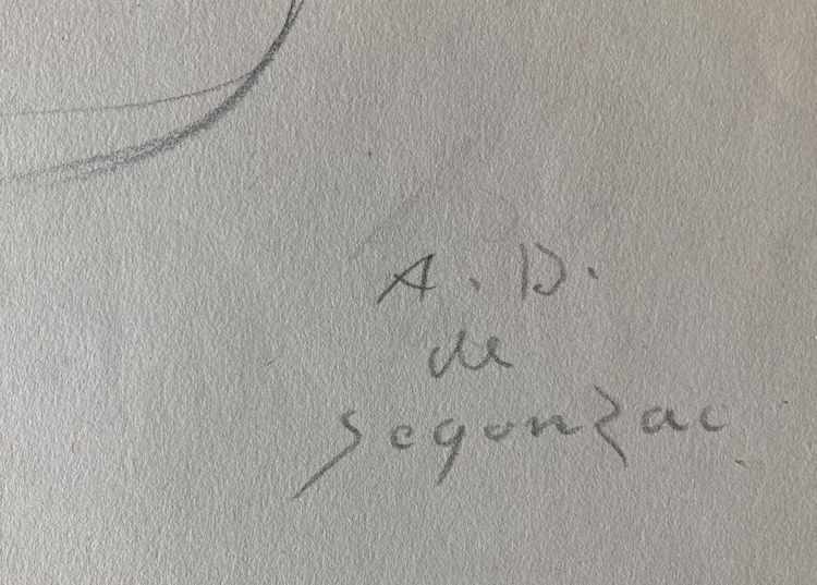 Dunoyer de Segonzac, Al ristorante, disegno a matita