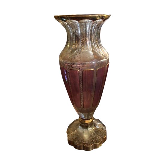 Vase - Crista - Manufacture Moser - Tchécoslovaquie - Vers 1900