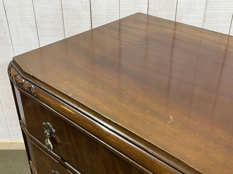 Englisches Mahagoni-Sideboard aus den 1930er Jahren mit 2 Schubladen