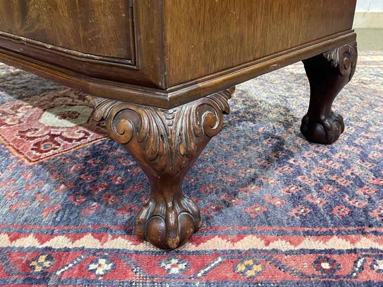 Englisches Mahagoni-Sideboard aus den 1930er Jahren mit 2 Schubladen