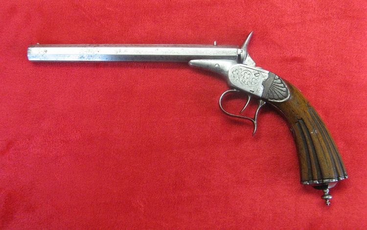 Pistolet de salon Mariette en 6 mm Bosquette XIXe.