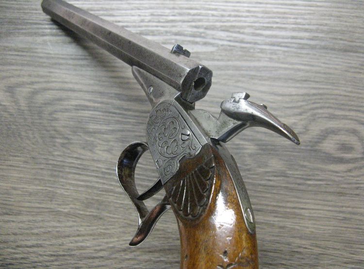 Pistolet de salon Mariette en 6 mm Bosquette XIXe.