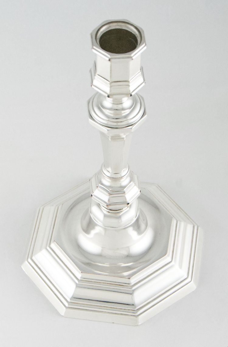 CHRISTOFLE Paris – Silver-plated copper torch, Cluny model