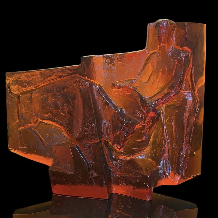 Kubistische Skulptur von Jan Cerny, um 1960