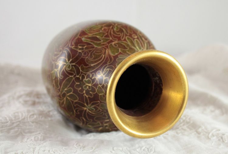 Cloisonné enamel vase, China, mid-20th century