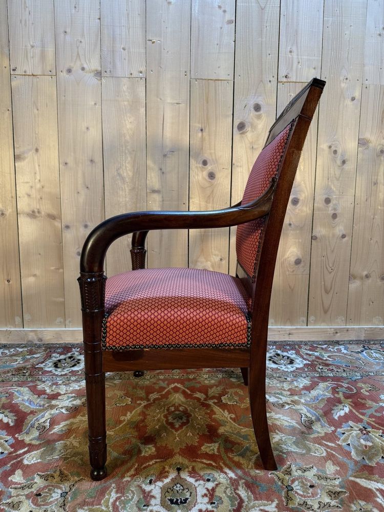 Empire-Sessel aus Mahagoni