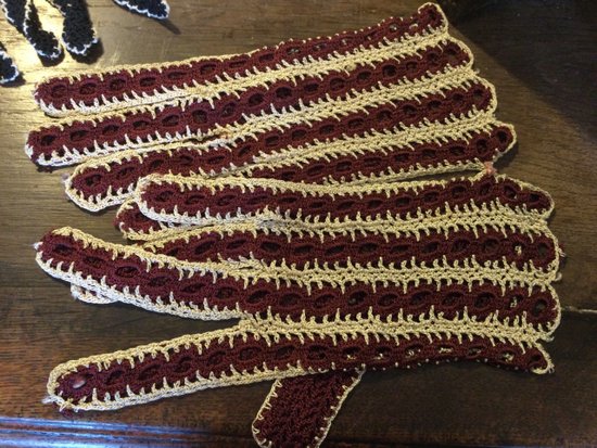 Gants anciens au crochet 