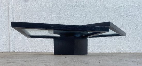 Table basse plateau pivotant