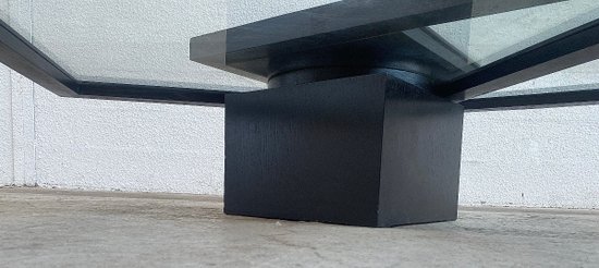 Table basse plateau pivotant