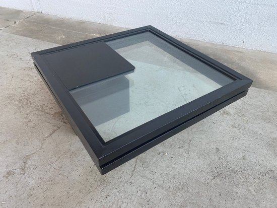 Table basse plateau pivotant