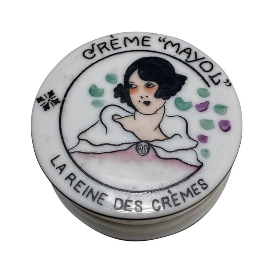 BOÎTE À CRÈME EN PORCELAINE 